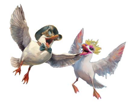 The Laughing Gulls illustration